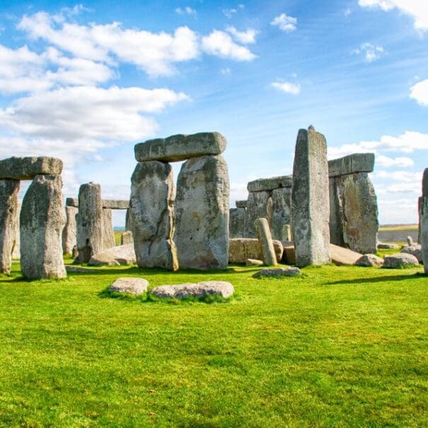 Stonehenge during the day in Wiltshire.