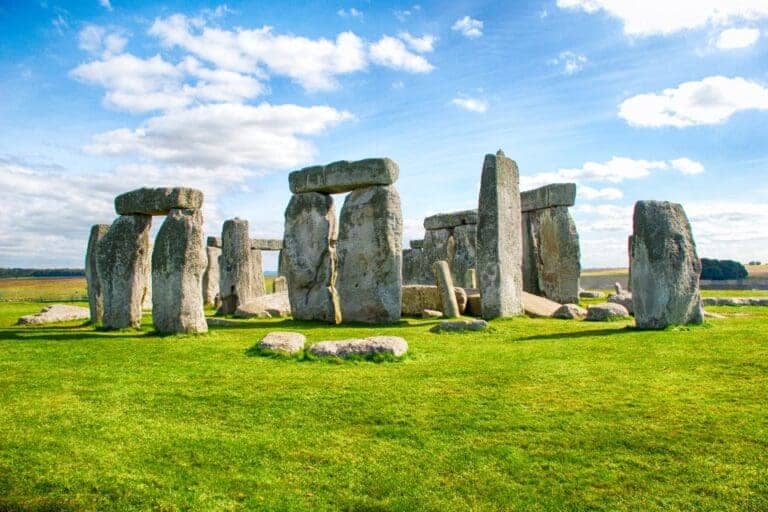 Stonehenge during the day in Wiltshire.