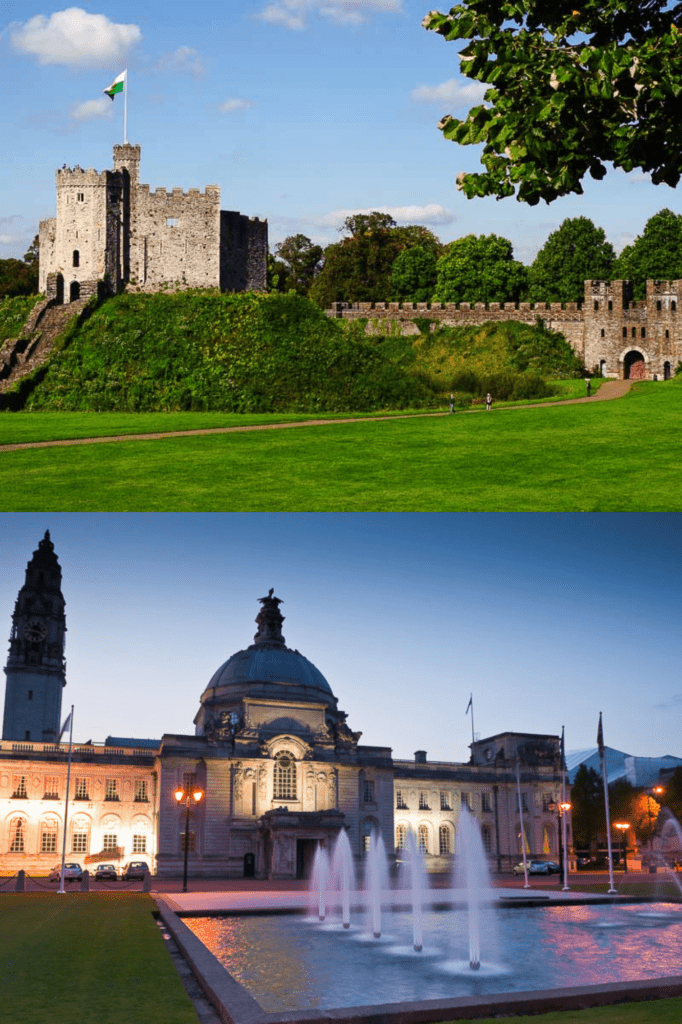 Cardiff city - Day tour collage with Anderson Tours.