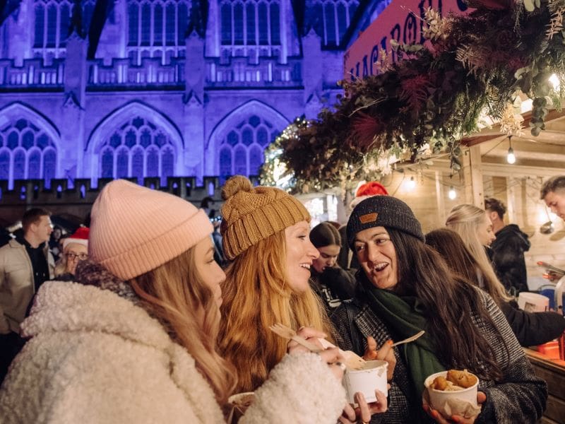 Bath's Christmas Marketing, visitors enjoying their time.