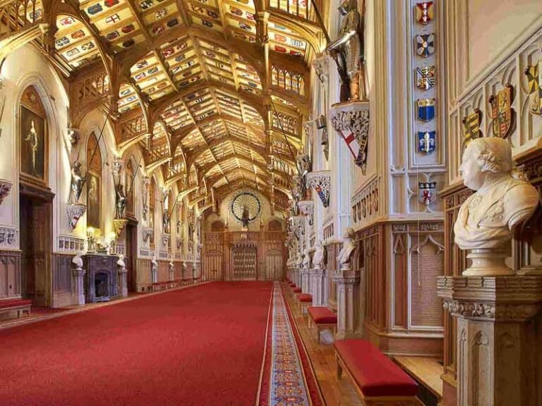 State Apartment corridors at Windsor Castle.