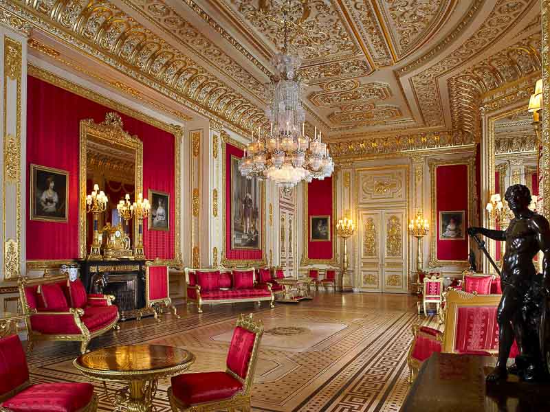 State Apartments in Windsor Castle - Ceremonial Room.