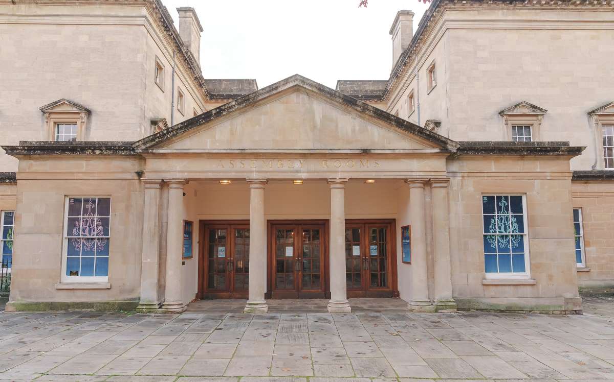 The Assembly Room in Bath, an image of the front of the building.