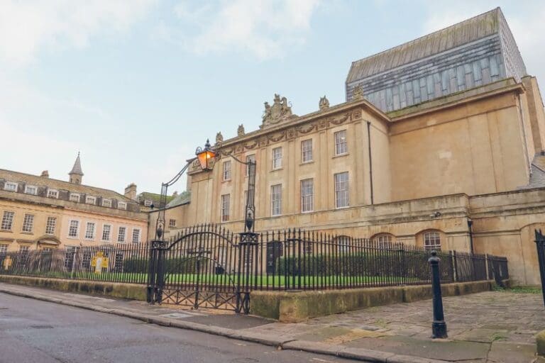 The famous Beaufort Square Road house in Bath