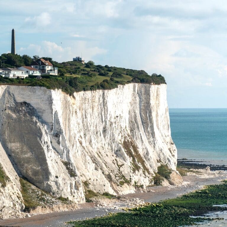 White Cliffs of Dover in England