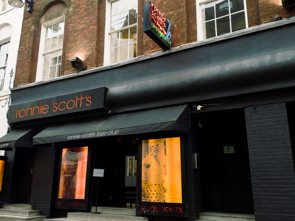 Ronnie Scott's Jazz Club in Soho.