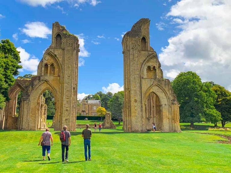 Glastonbury Abbey, the ancient monument in Glastonbury.