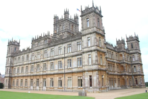 Highclere Castle as shown in Downton Abbey, image credit of Brit Movie Tours.