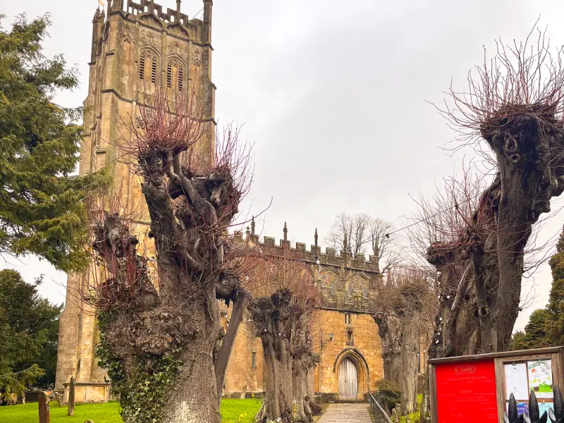 St Lawrence Church in the heart of the Bourton-on-the-Water in the Cotswolds.