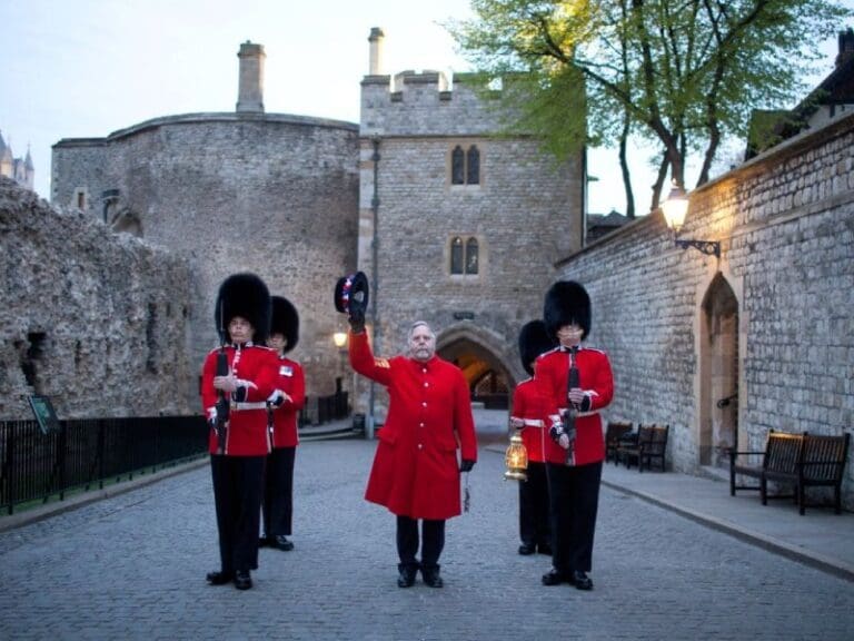 Ceremony of the Keys in the Tower of London, one of the oldest military traditions.