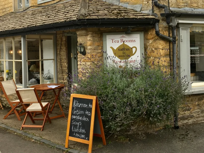 Burford Tea Rooms in the middle of the village, perfect for a short break.