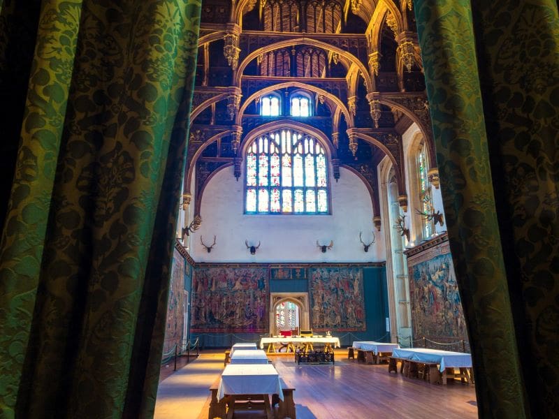 Inside Hampton Court Palace, the Great Hall of Hampton Court Palace - Hampton Court Palace tour from London with tickets included.